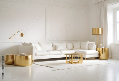 white and ginterior designold theme modern interior photo