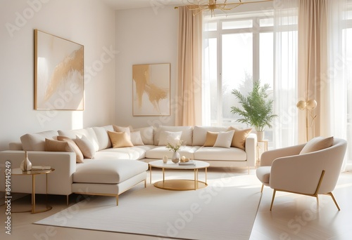 white and ginterior designold theme modern interior photo