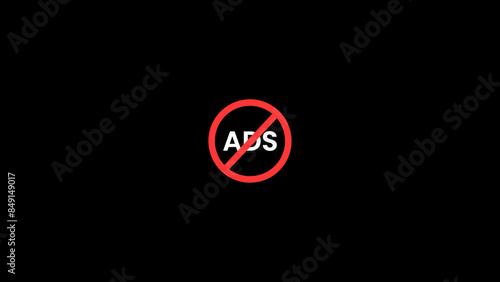 Free Download No ads prohibition of discrimination icon, No Ads sign, prohibition sign, red cross circle icon illustration background. - GFXLoad