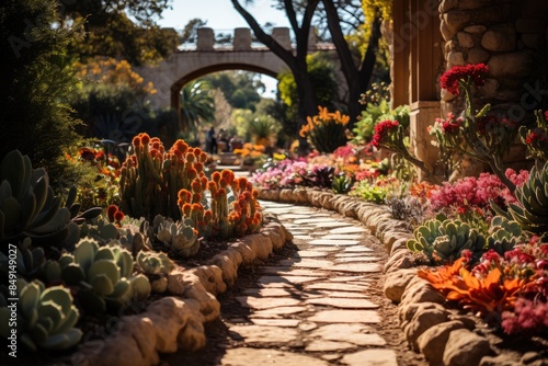 San Antonio Botanical Garden Natural Beauty and Themed Gardens., generative IA