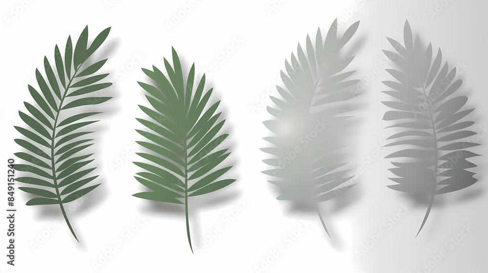 Realistic transparent shadow from a leaf of a palm tree on the white background. Tropical leaves shadow. Mockup with palm leaves shadow. Realistic transparent shadow from a leaf of a palm tree on the white background. Tropical leaves shadow. Mockup with palm leaves shadow.