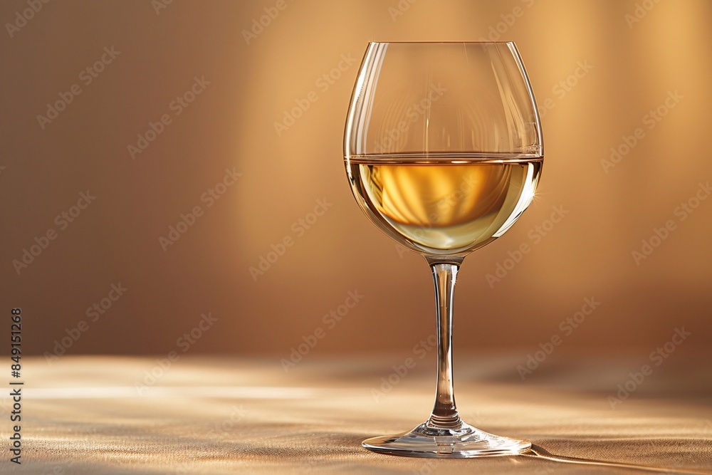 A serene image of a glass of white wine A serene image of a glass of white wine