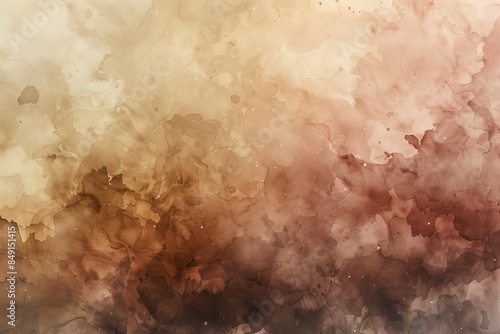 Subtle abstract watercolor background with a warm blend of brown and beige hues, perfect for design elements, artistic projects, and creative visual applications.