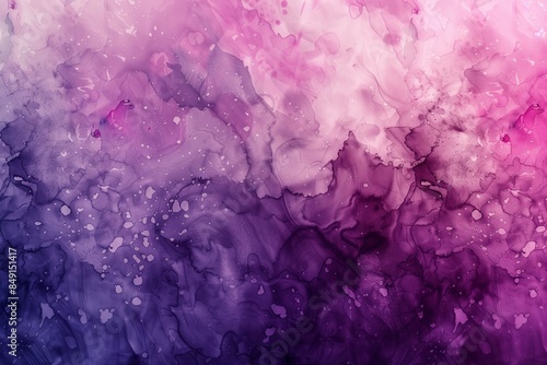 Vibrant abstract purple ink wash background with fluid, flowing patterns, ideal for artistic projects, design elements, and creative visual applications.