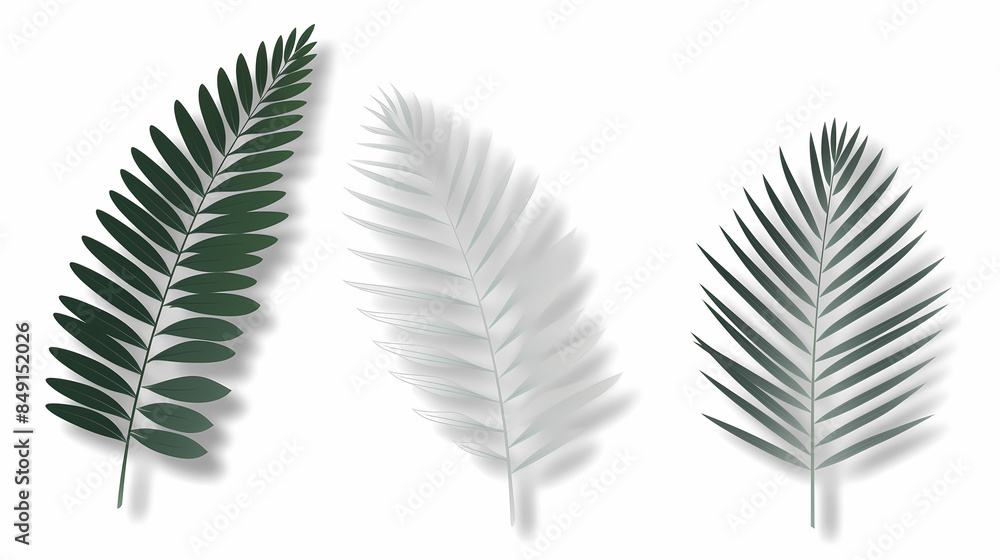 Realistic transparent shadow from a leaf of a palm tree on the white background. Tropical leaves shadow. Mockup with palm leaves shadow. Realistic transparent shadow from a leaf of a palm tree on the white background. Tropical leaves shadow. Mockup with palm leaves shadow.
