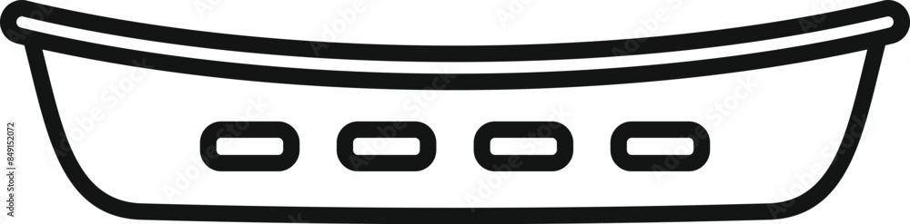 Black outline of a plastic basket typically used for shopping in supermarkets Black outline of a plastic basket typically used for shopping in supermarkets