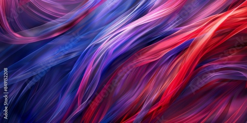 Color symphony: red, purple and blue intertwined into a dance of light and shadow, technology background, high-definition computer wallpaper, lines and curves, beauty, high-definition wallpaper, backg