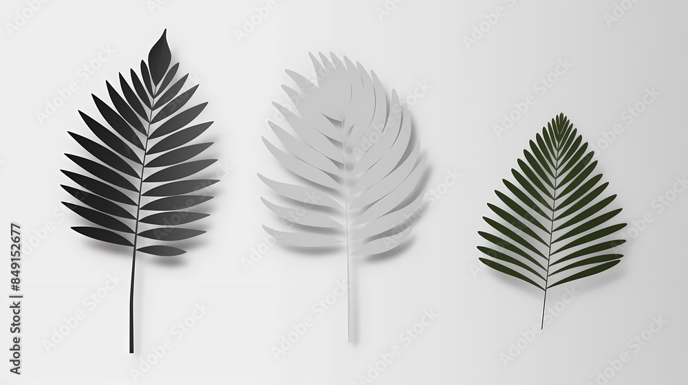 Realistic transparent shadow from a leaf of a palm tree on the white background. Tropical leaves shadow. Mockup with palm leaves shadow. Realistic transparent shadow from a leaf of a palm tree on the white background. Tropical leaves shadow. Mockup with palm leaves shadow.