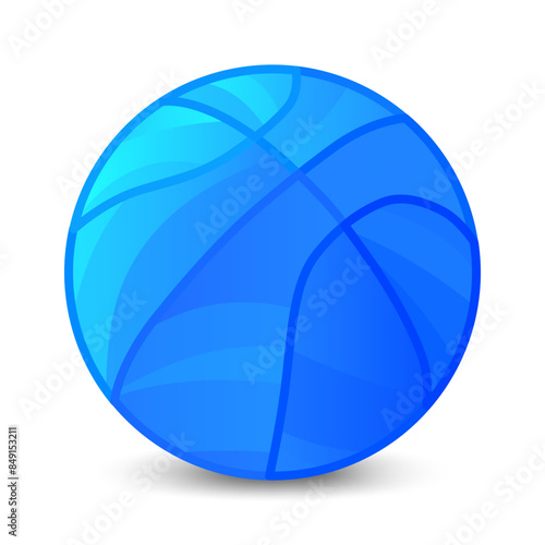 basketball ball blue