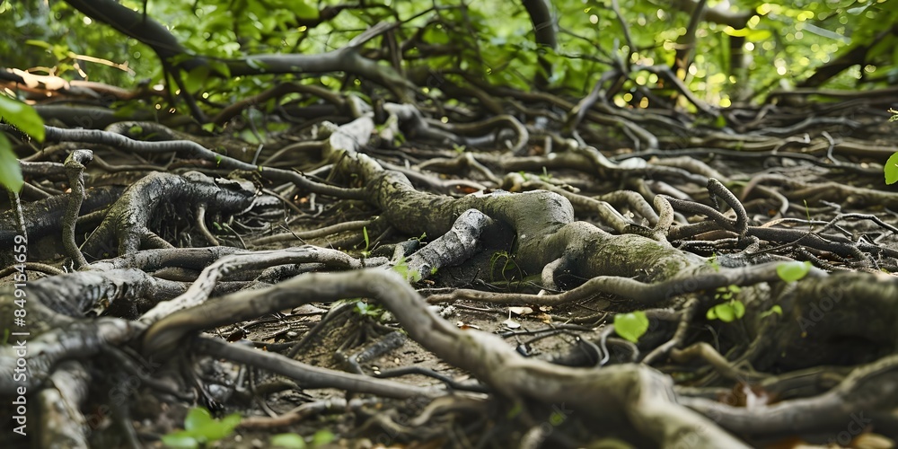 Twisted Roots and Branches A Chaotic Forest Floor. Concept Enchanted Forest, Overgrown Wilderness, Forest Floor, Nature Photography, Twisted Branches Twisted Roots and Branches A Chaotic Forest Floor. Concept Enchanted Forest, Overgrown Wilderness, Forest Floor, Nature Photography, Twisted Branches