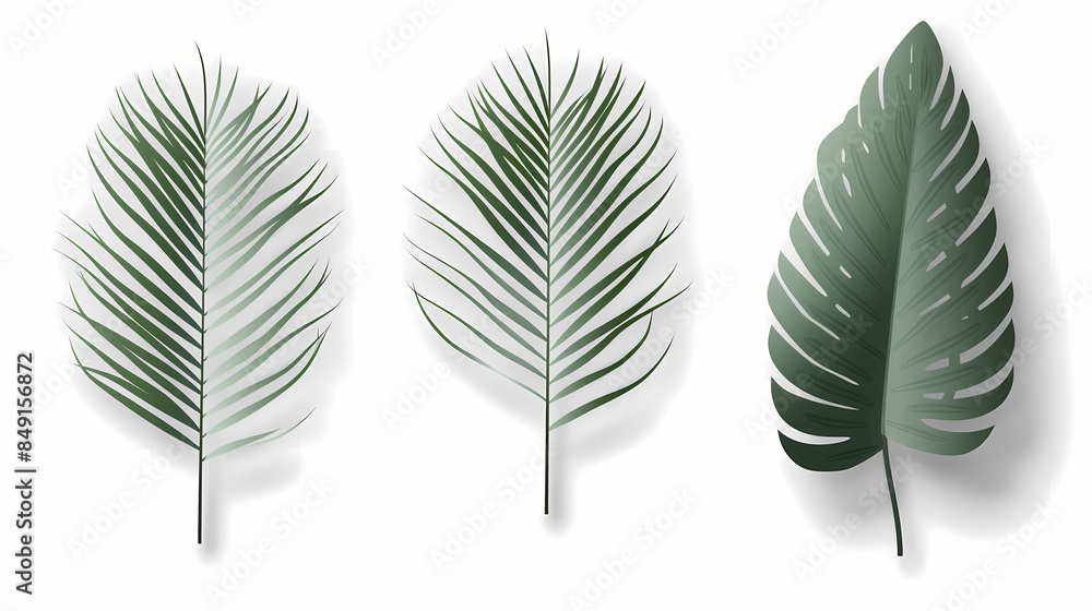 Realistic transparent shadow from a leaf of a palm tree on the white background. Tropical leaves shadow. Mockup with palm leaves shadow. Realistic transparent shadow from a leaf of a palm tree on the white background. Tropical leaves shadow. Mockup with palm leaves shadow.
