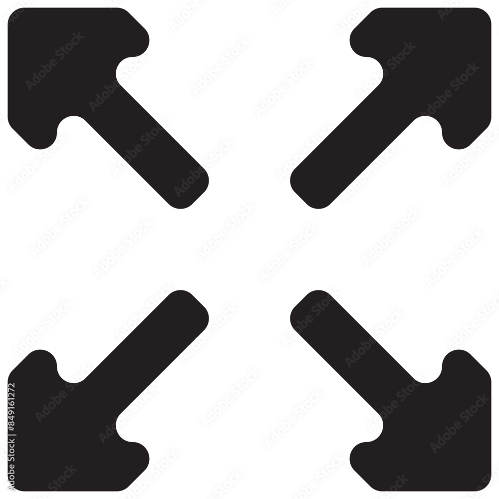 Fullscreen Icon set. Expand to full screen sign and symbol. Arrows symbol Fullscreen Icon set. Expand to full screen sign and symbol. Arrows symbol