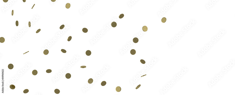 Elegant Embrace: Mesmerizing 3D Illustration Depicting Swirling Gold Confetti Elegant Embrace: Mesmerizing 3D Illustration Depicting Swirling Gold Confetti