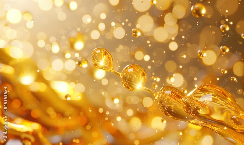 Abstract oil drops in liquid Abstract oil drops in liquid