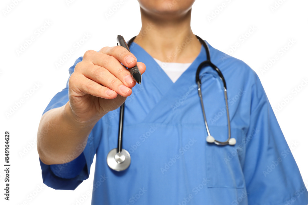 PNG,A pen in the doctor's hands, isolated on white background PNG,A pen in the doctor's hands, isolated on white background