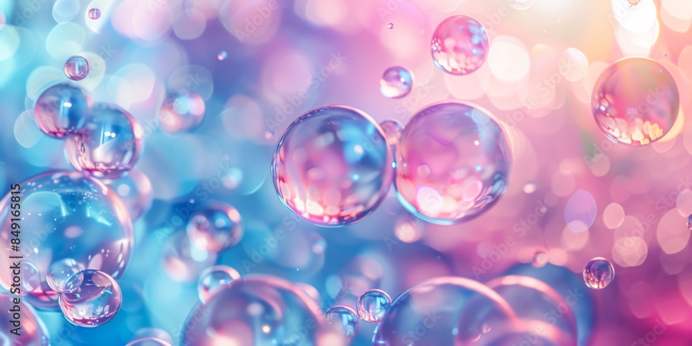 Colorful abstract background with bokeh lights and bubbles, abstraction concept. Background with copy space. Colorful abstract background with bokeh lights and bubbles, abstraction concept. Background with copy space.