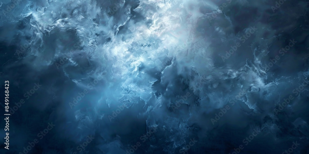 Abstract cloudscape with dark and light blue hues, ethereal atmosphere concept. Background with copy space. Abstract cloudscape with dark and light blue hues, ethereal atmosphere concept. Background with copy space.
