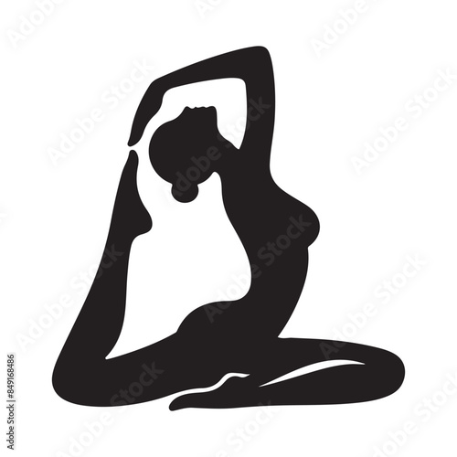 yoga pose vector