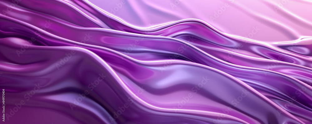 Obraz premium Futuristic gradient purple background with smooth textures and glossy finish: Bold and vibrant, ideal for tech or sci-fi designs