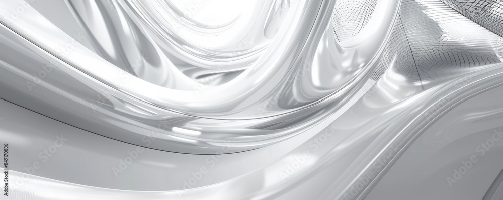 Futuristic white and silver background with smooth textures and geometric patterns: Clean and modern, ideal for high-tech and sleek designs Futuristic white and silver background with smooth textures and geometric patterns: Clean and modern, ideal for high-tech and sleek designs