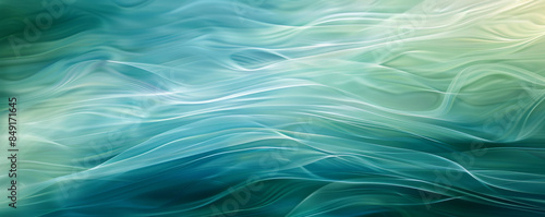 Modern abstract background with flowing lines and shades of blue and green: Calm and contemporary, perfect for a soothing and stylish design