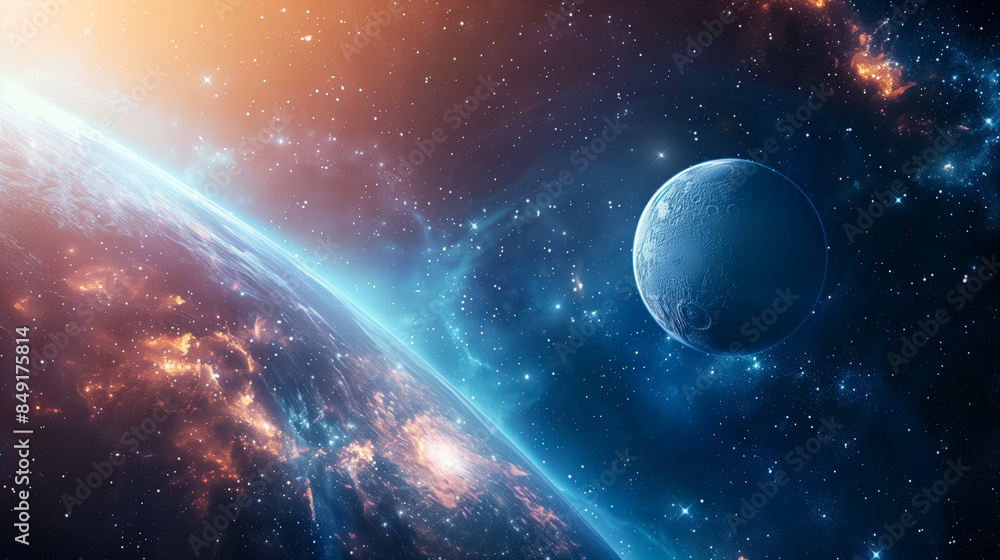 Obraz premium Space background illustration