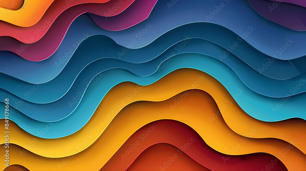 Abstract paper cut background design vector image Abstract paper cut background design vector image