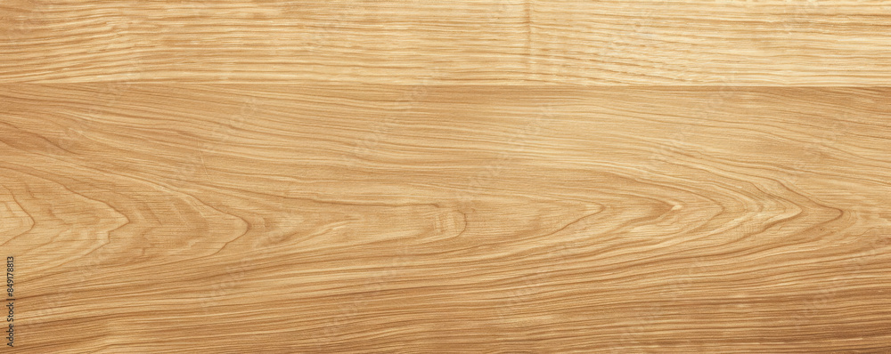 Obraz premium Modern wood texture background with smooth finish and light oak color: Clean and natural, adding a touch of warmth