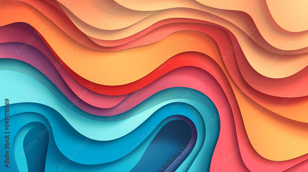 Abstract paper cut background design vector image Abstract paper cut background design vector image