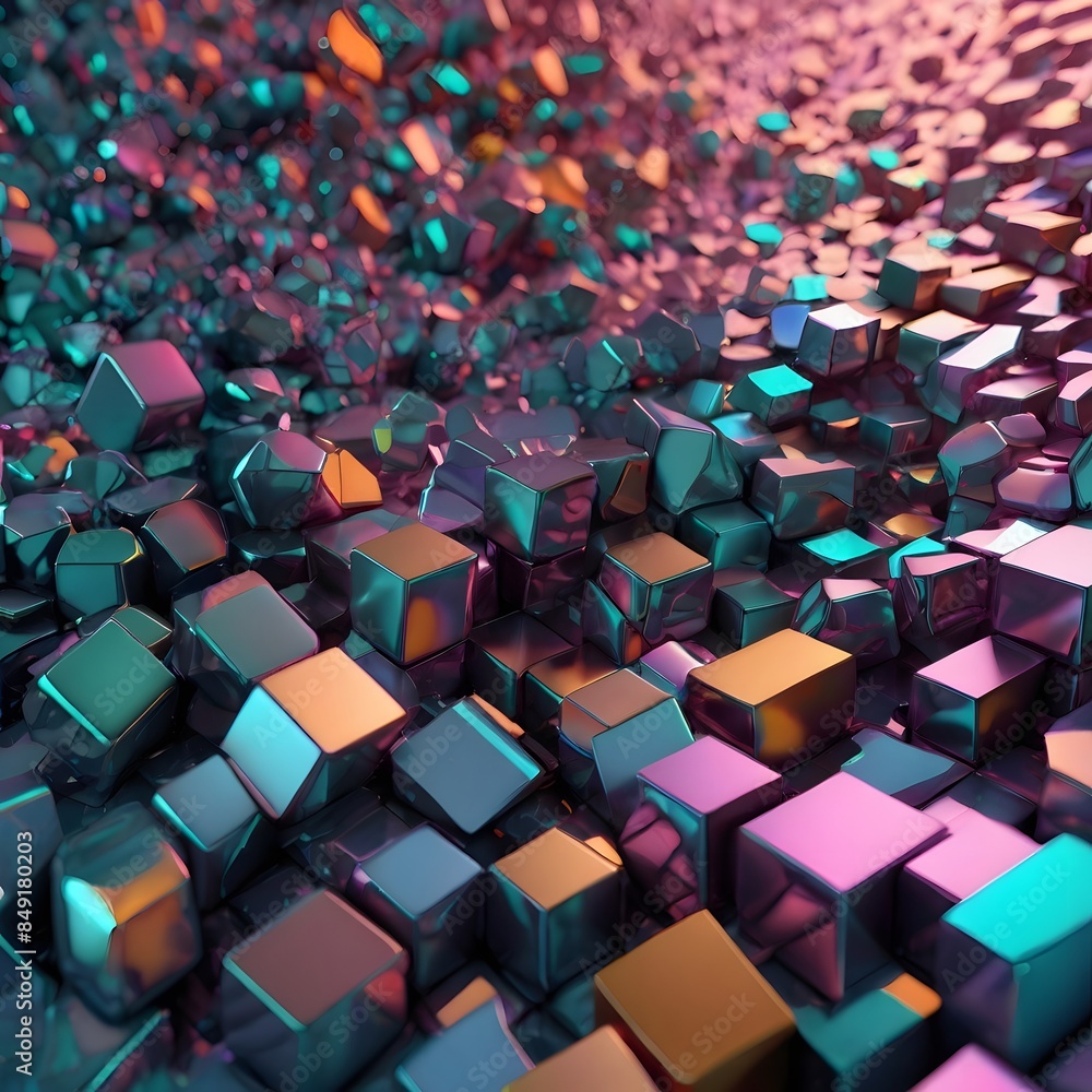 Holo abstract 3D shapes Holo abstract 3D shapes