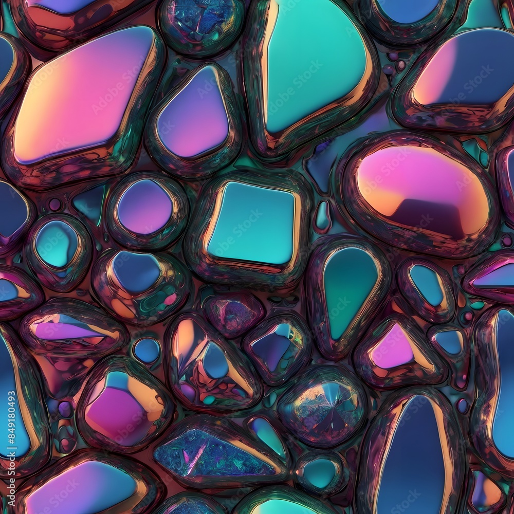 Holo abstract 3D shapes Holo abstract 3D shapes