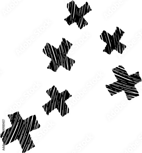 plus signs pattern vector silhouettes