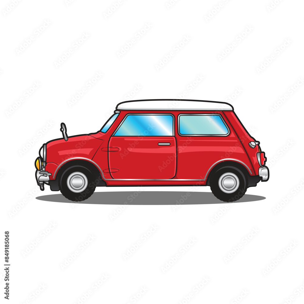 classic mini morris vector design illustration classic mini morris vector design illustration