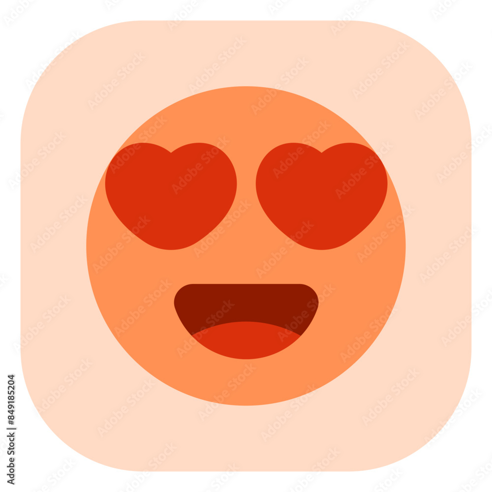 Editable in love, heart eye face vector icon. Part of a big icon set family. Perfect for web and app interfaces, presentations, infographics, etc Editable in love, heart eye face vector icon. Part of a big icon set family. Perfect for web and app interfaces, presentations, infographics, etc