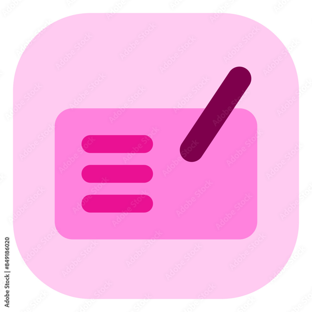 Editable cheque vector icon. Part of a big icon set family. Finance, business, investment, accounting. Perfect for web and app interfaces, presentations, infographics, etc Editable cheque vector icon. Part of a big icon set family. Finance, business, investment, accounting. Perfect for web and app interfaces, presentations, infographics, etc