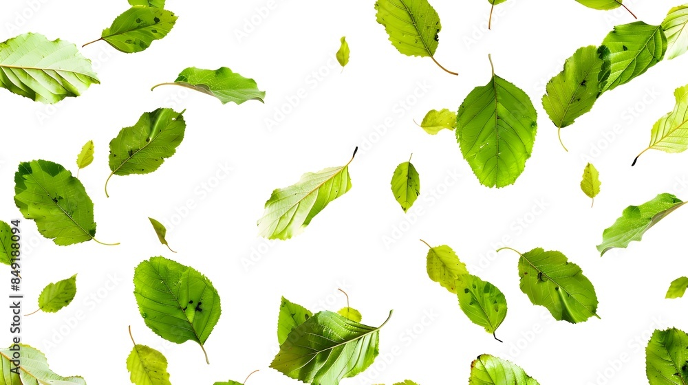 Vibrant Green Leaves Natural Background Pattern Vibrant Green Leaves Natural Background Pattern