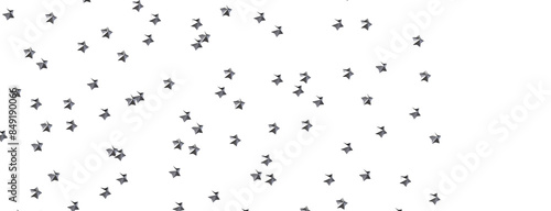 Celestial Cascades: 3D Illustration Conjures a Rainfall of Gold Stars