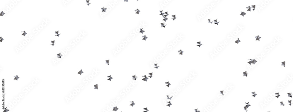Obraz premium XMAS stars background, sparkle lights confetti falling. magic shining Flying christmas stars on night