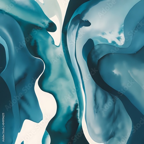 abstract blue background with waves