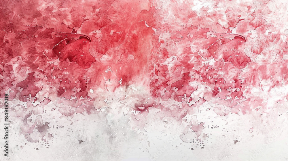 Obraz premium Red and White watercolor texture