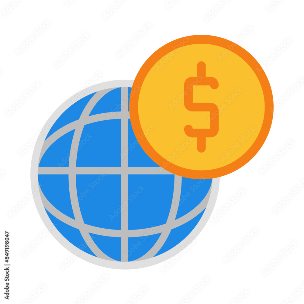 Global flat icon Global flat icon