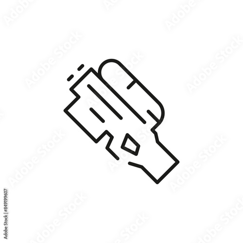Laser gun icon. Simple laser gun icon for social media, app, and web design. Vector illustration.