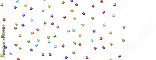 Dazzling Delight: Witness the Brilliance of a 3D Colorful Stars Downpour