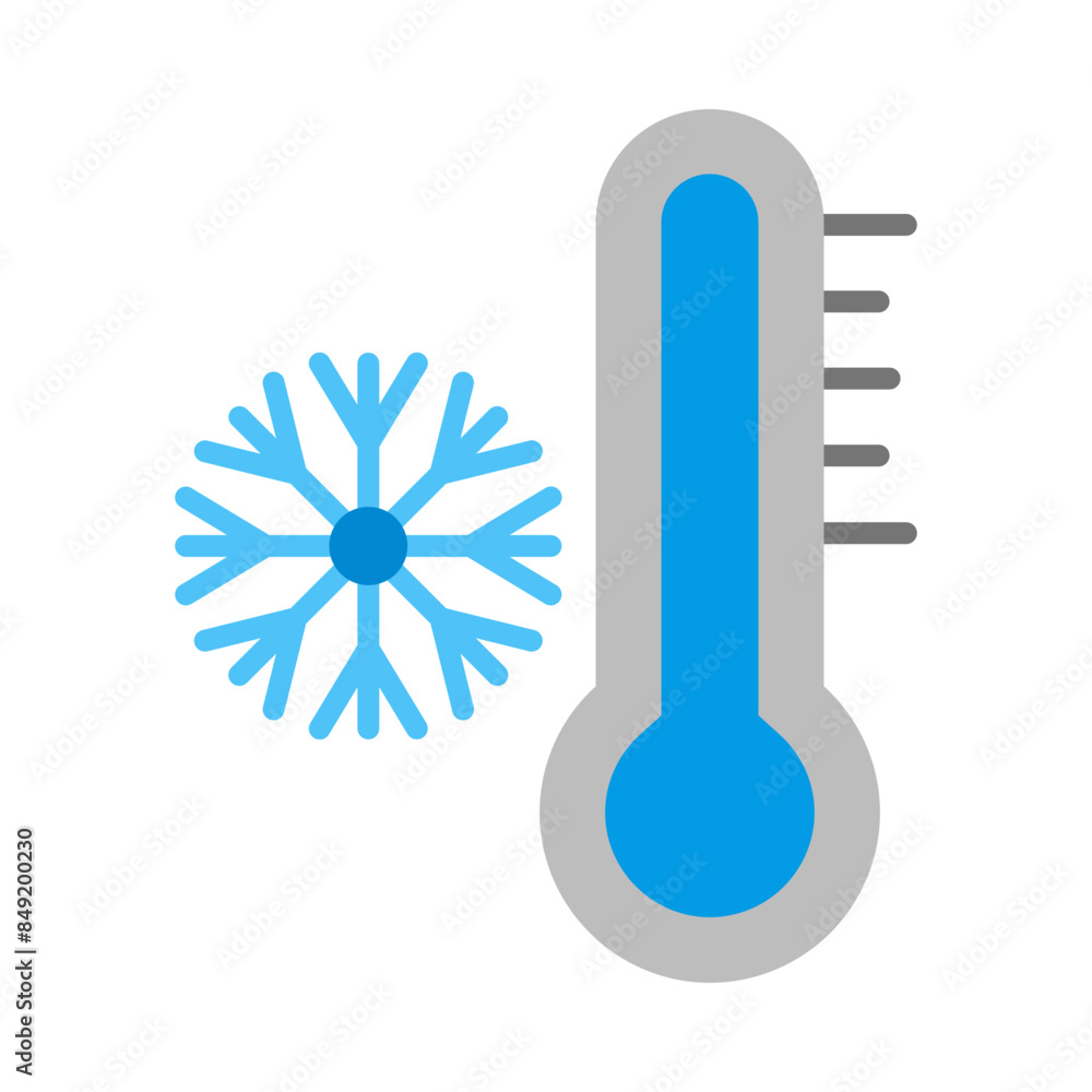Cold Exposure flat icon Cold Exposure flat icon