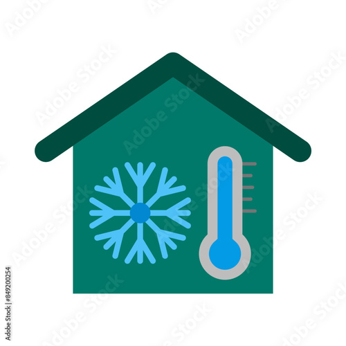 Cold Storage flat icon