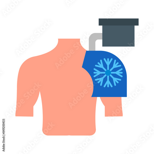 Cold Therapy Shoulder flat icon