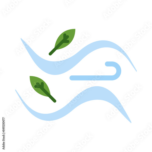 Wind flat icon
