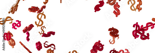 US Dollar sign symbols 3d c...