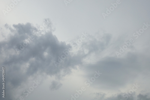 Photography grey clouds in the sky, natural background