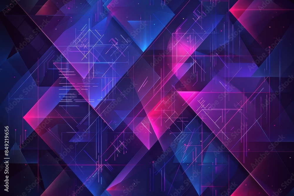 Neon Abstract Background: Glowing Blue and Purple Rectangles and Squares in a Digital Design with Geometric Patterns and Futuristic Elements Neon Abstract Background: Glowing Blue and Purple Rectangles and Squares in a Digital Design with Geometric Patterns and Futuristic Elements